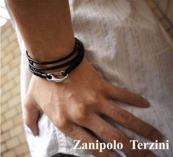 Zanipolo Terzini レザーブレスレット